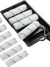 15-Pack of 4” x 3/8” Nap Work Tools 25009 Whizz Microfiber Mini‐Roller Cover With Free Frame, 10‐Pack