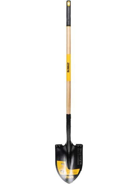 Seymour Midwest S500 Industrial Round Point Shovel with Forward-Turned Step