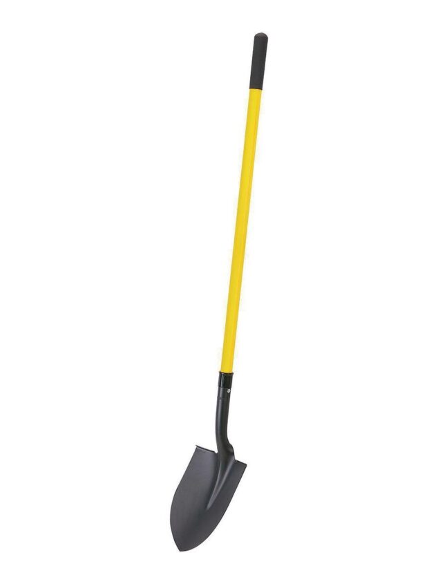 Seymour Midwest S500 Industrial Round Point Shovel with Forward-Turned Step