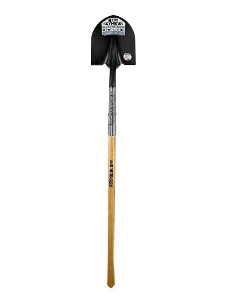 Seymour Midwest S500 Industrial Round Point Shovel with Forward-Turned Step