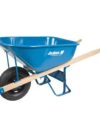 WESTWARD Wheelbarrow: Steel Tray, 6 cu ft Max Volume Capacity, 286 lb Max Load Capacity, 1 Wheels