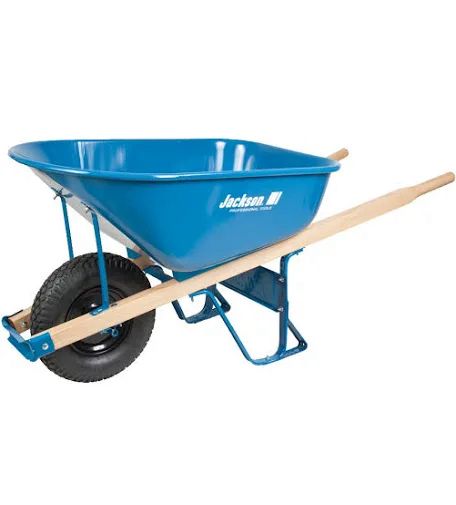 WESTWARD Wheelbarrow: Steel Tray, 6 cu ft Max Volume Capacity, 286 lb Max Load Capacity, 1 Wheels