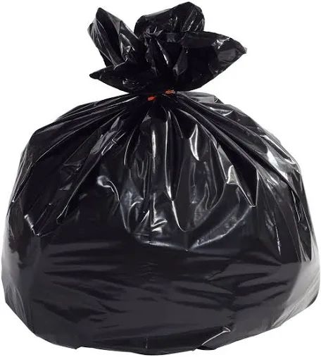 65 Gallon Extra Heavy Trash Bags - Black, 100 Bags - 2.7 Mil