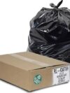 65 Gallon Extra Heavy Trash Bags - Black, 100 Bags - 2.7 Mil