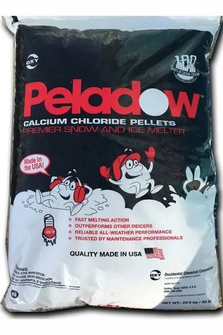 Peladow Premier 50lbs Calcium Chloride Salt Ice Melt Pellets – 5 Bags